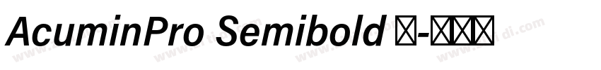 AcuminPro Semibold 字字体转换 AcuminPro Semibold 字字体转换